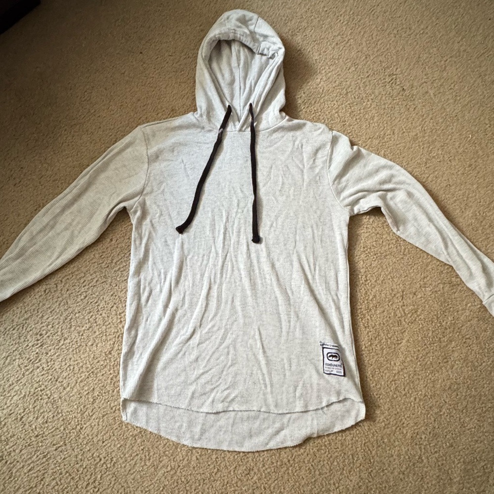 Ecko Unlimited Cream Hooded Top